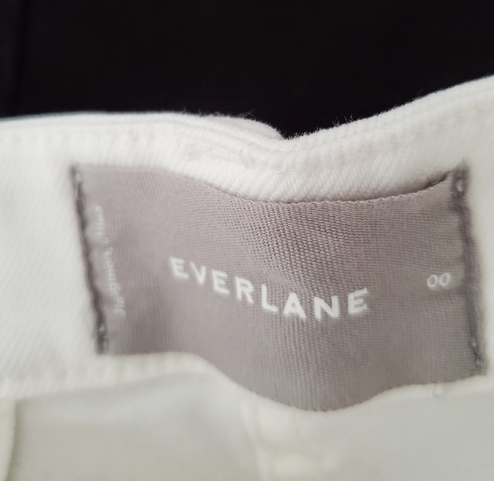 Everlane White Cotton Shorts Size 00 XXS - Picture 4 of 4